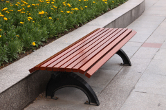 outdoor garden solid wood bench