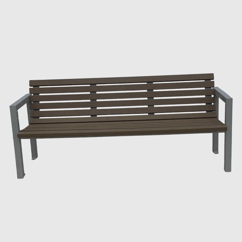 wood cast aluminum park bench