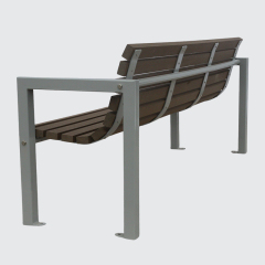 wood cast aluminum park bench