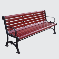 urban street outdoor wood bench seating