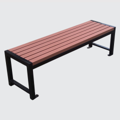 decorative outdoor long bench without back