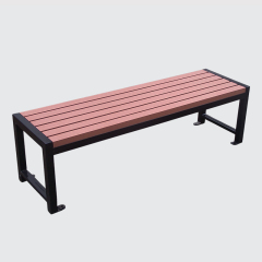 decorative outdoor long bench without back