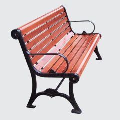 urban street outdoor wood bench seating