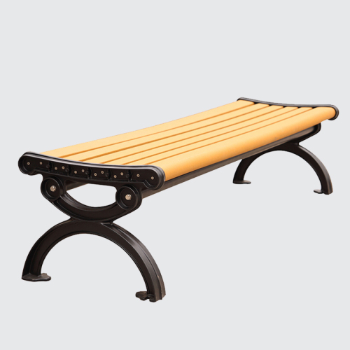 Backless wood composite garden bench