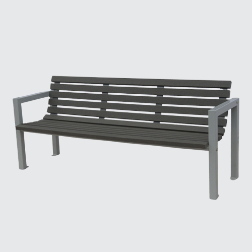 wood cast aluminum park bench