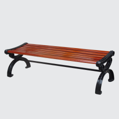 Backless wood composite garden bench