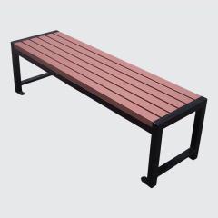 decorative outdoor long bench without back