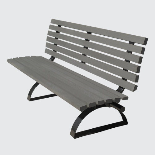 Wood plastic composite street bench