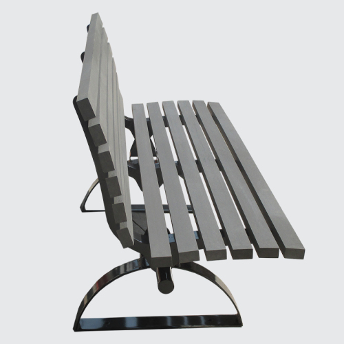 Wood plastic composite street bench