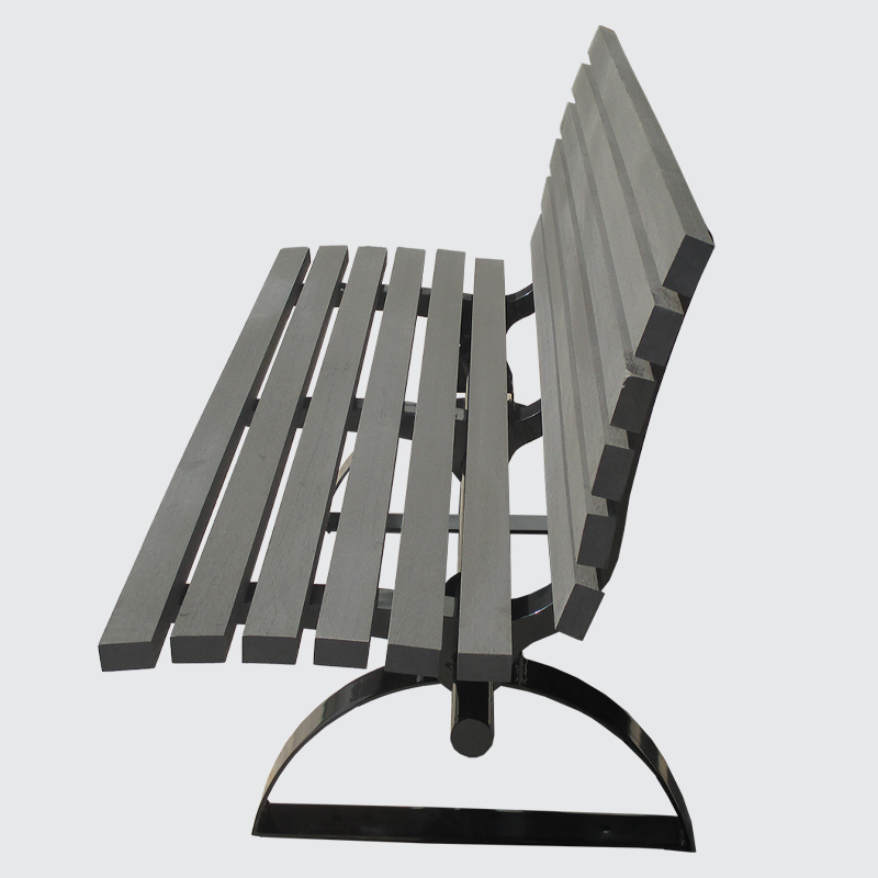 Wood plastic composite street bench