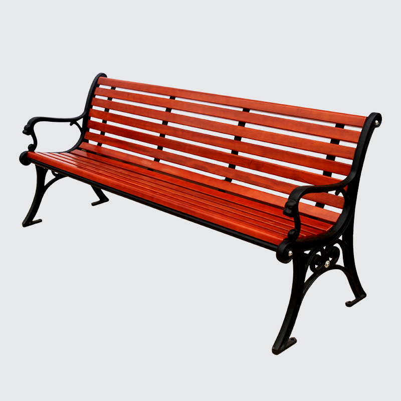 Outdoor hardwood ecological wood park bench