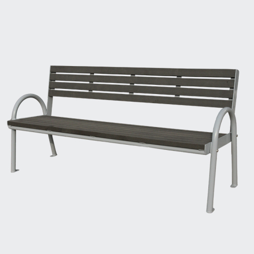 outdoor modern wood park bench