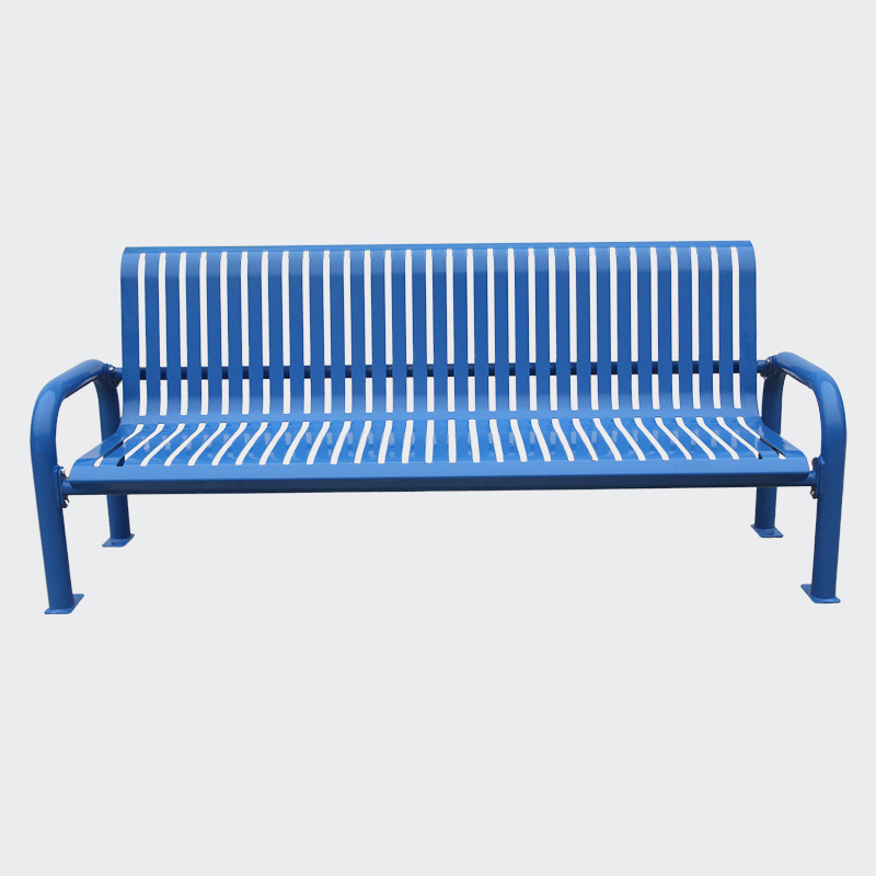 steel iron garden leisure bench