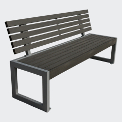 outdoor long recycled plastic wood bench