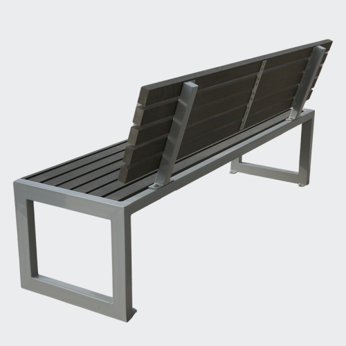 outdoor long recycled plastic wood bench