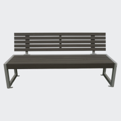 outdoor long recycled plastic wood bench