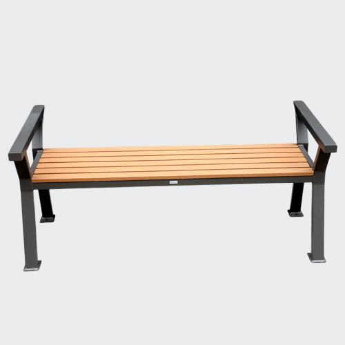 Backless outdoor leisure wood benches seat