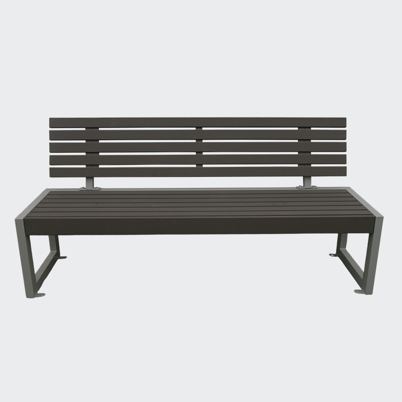 outdoor long recycled plastic wood bench