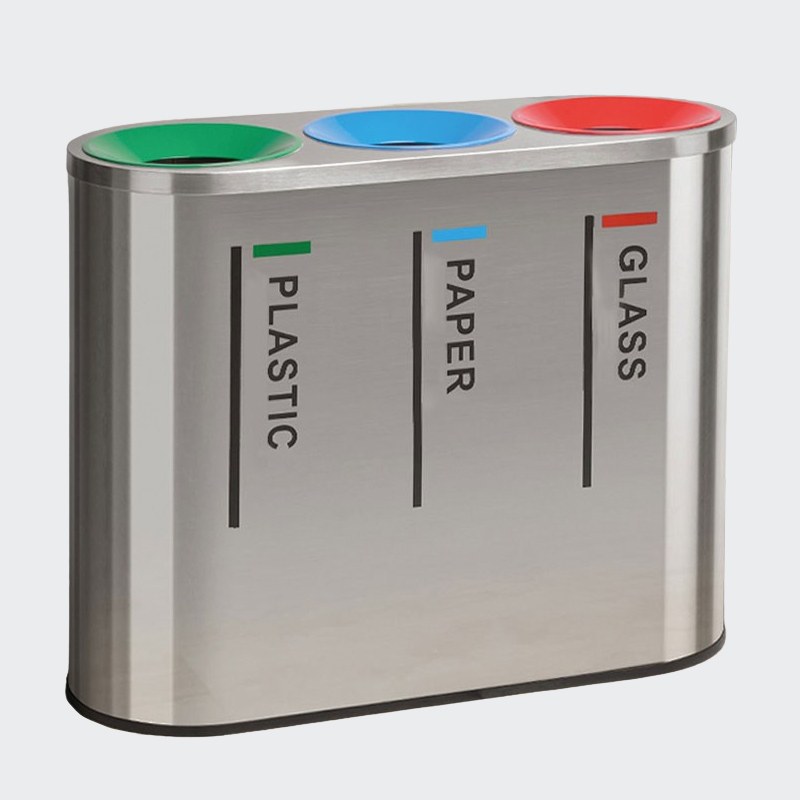 Design custom subway airport indoor 3 classification stainless steel