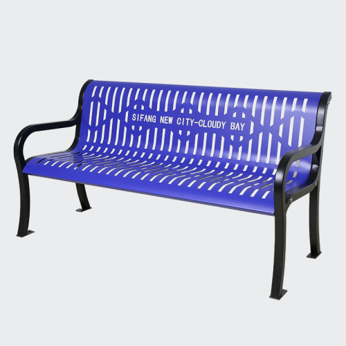 steel garden patio park bench