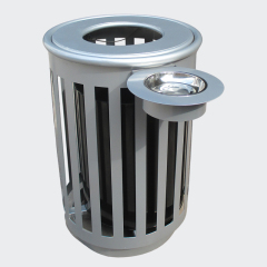 Design custom outdoor circular sanitation trash can factory manufacturers