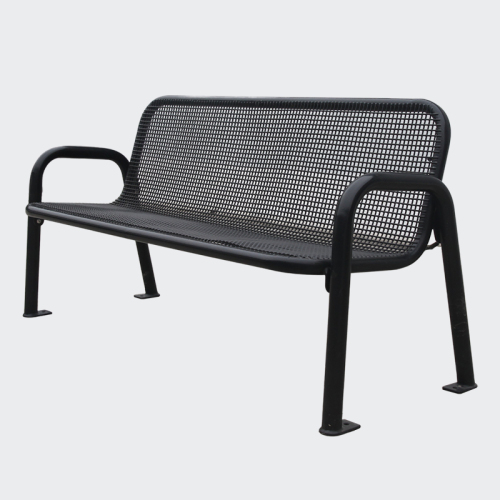 outdoor thermoplastic metal leisure bench