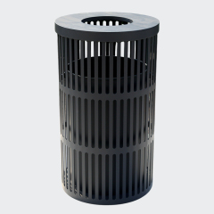 Outdoor Park Steel Metal Trash Bins