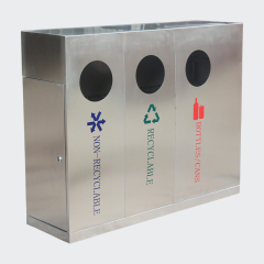 Outdoor continuous large sanitation dustbin