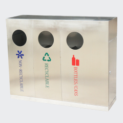 Outdoor continuous large sanitation dustbin