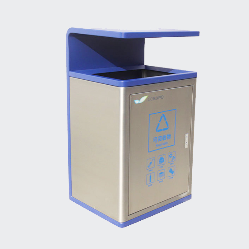 metal outdoor garbage cans municipality dustbin