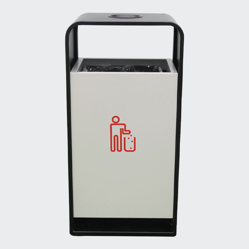 Steel Outdoor Park Trash Bin