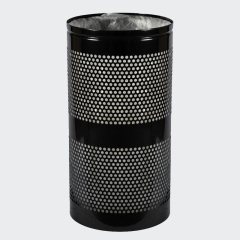 10 gallon or 34 gallon outdoor perforated trash can