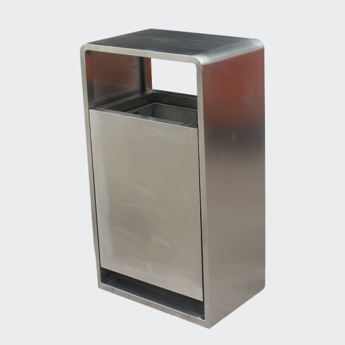 Outdoor big stainless steel dustbin