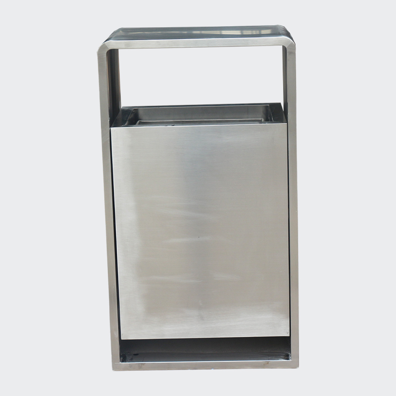 Outdoor big stainless steel dustbin