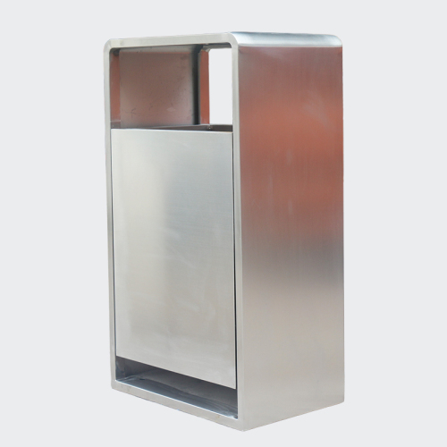 Outdoor big stainless steel dustbin