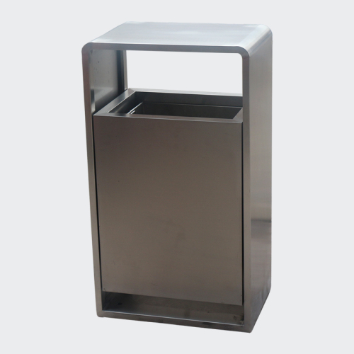 Outdoor big stainless steel dustbin