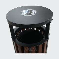 Round Wooden Garbage container for sale