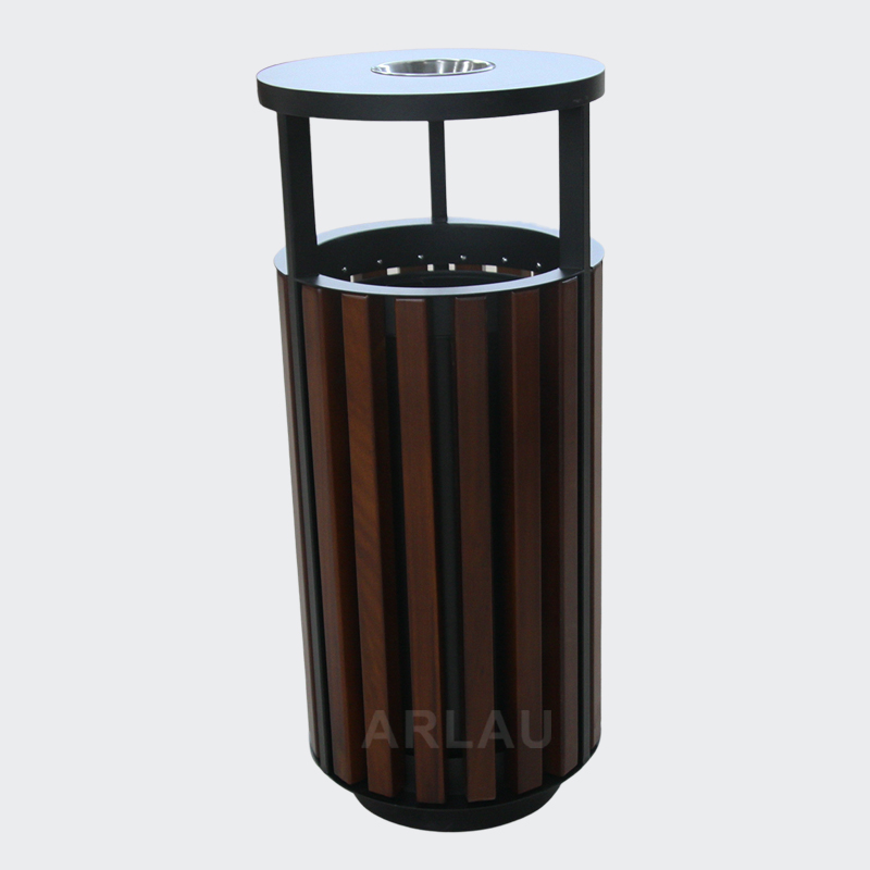 Round Wooden Garbage container for sale