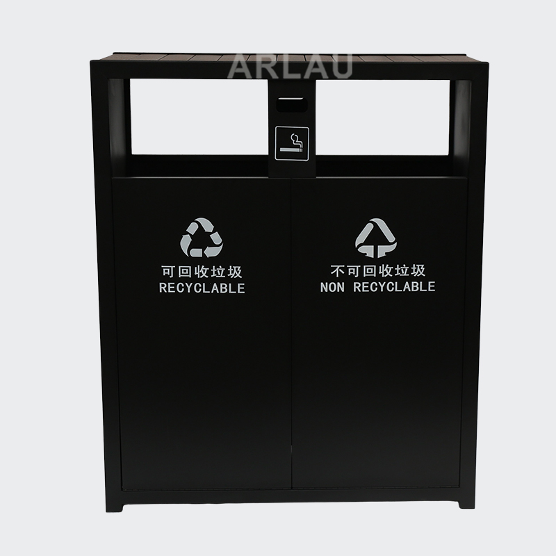 outdoor park wooden Litter Bin