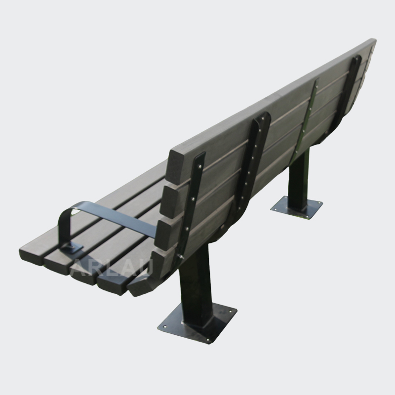 outdoor street public timber bench seat