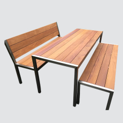 outdoor recycled plastic wood bench