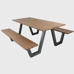 4/6/8ft portable recycled plastic wood long picnic table