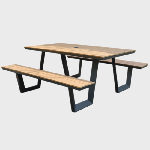 6 seater recycled plastic wood picnic table