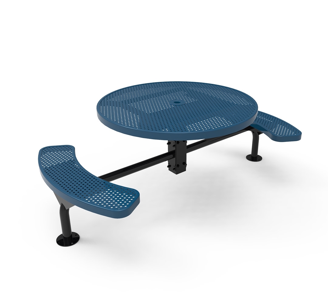 46" round picnic table with wheelchair accessible