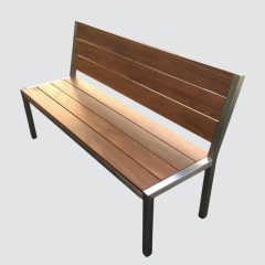 outdoor recycled plastic wood bench