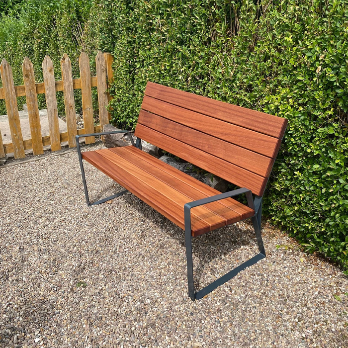 out door wood long bench seat