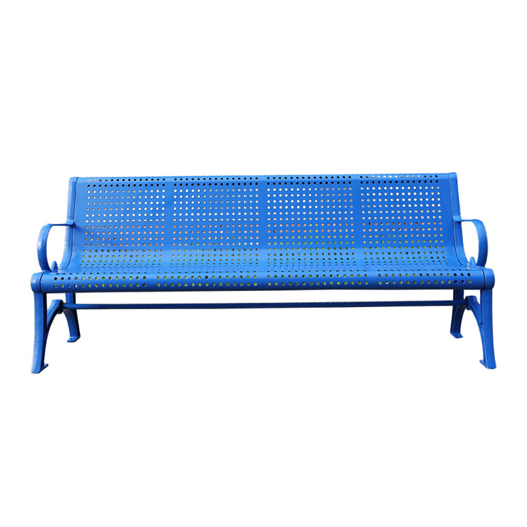 6ft 8ft Cast Iron Thermoplastic Outdoor Bench