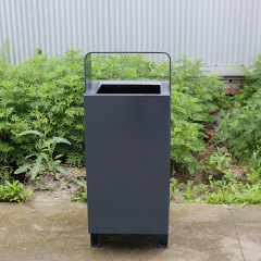 School Outdoor Modern Metal Trash Bin Manufacturer