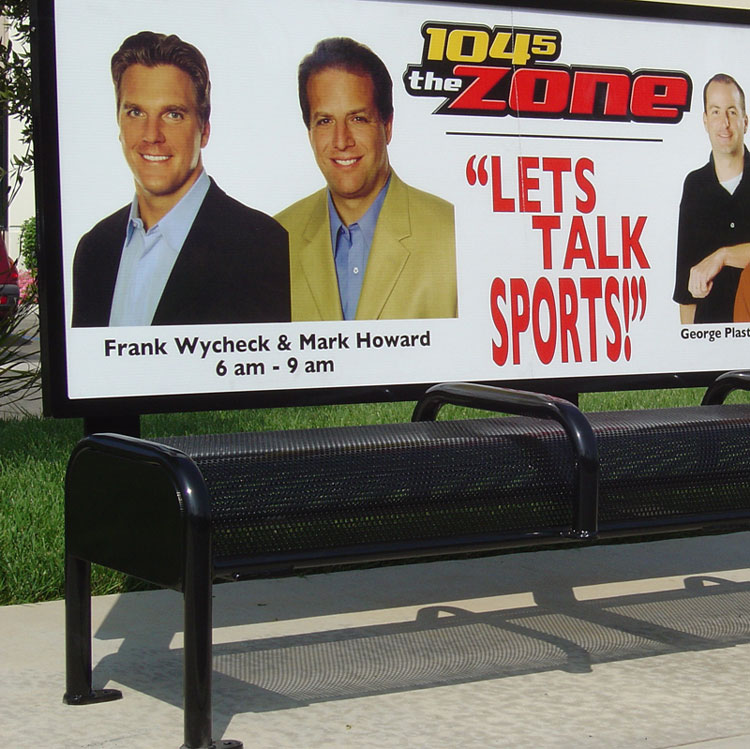 Bus Stop Commercial Street Advertising Benches