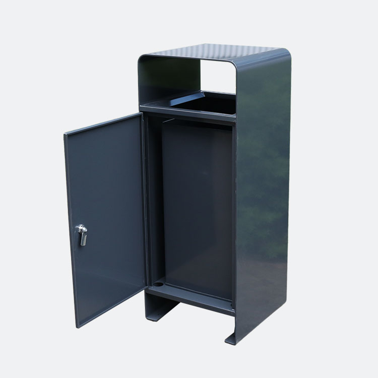 School Outdoor Modern Metal Trash Bin Manufacturer